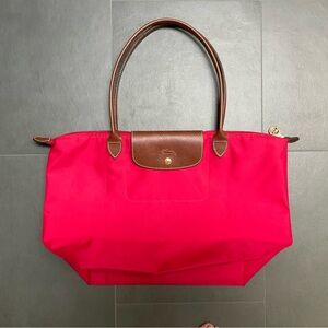 Longchamp Medium Le Pilage in Red